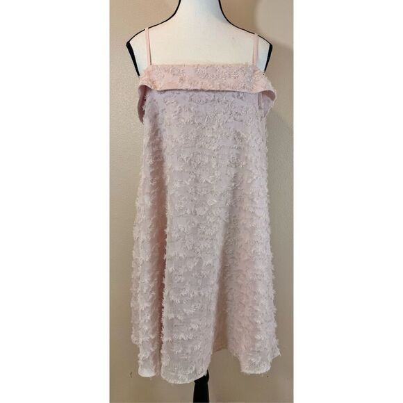 Clover & Sloane Pale Pink Spaghetti Strap Mini Dress Women’s Medium - Picture 2 of 9